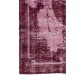 Red Color Over-Dyed Distressed Vintage Handmade Turkish Rug with Medallion Design
