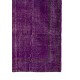 Contemporary Vintage Handmade Turkish Rug Overdyed in Purple Color Contemporary Vintage Handmade Turkish Rug Overdyed in Purple Color