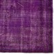 Vintage Handmade Turkish Rug Overdyed in Purple Color for Modern Homes Vintage Handmade Turkish Rug Overdyed in Purple Color for Modern Homes