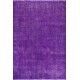 Purple Color Overdyed Vintage Handmade Rug, Worn Out, Distressed Look