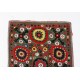 Central Asian Suzani Textile. Embroidered Cotton & Silk Bed Cover, Wall Hanging