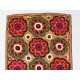 Central Asian Suzani Textile. Embroidered Cotton & Silk Bed Cover, Wall Hanging Central Asian Suzani Textile. Embroidered Cotton & Silk Bed Cover, Wall Hanging