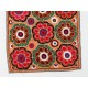 Central Asian Suzani Textile. Embroidered Cotton & Silk Bed Cover, Wall Hanging Central Asian Suzani Textile. Embroidered Cotton & Silk Bed Cover, Wall Hanging