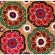 Central Asian Suzani Textile. Embroidered Cotton & Silk Bed Cover, Wall Hanging Central Asian Suzani Textile. Embroidered Cotton & Silk Bed Cover, Wall Hanging