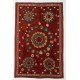 Central Asian Suzani Textile. Embroidered Cotton & Silk Bed Cover, Wall Hanging