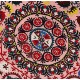 Central Asian Suzani Textile. Embroidered Cotton & Silk Bed Cover, Wall Hanging Central Asian Suzani Textile. Embroidered Cotton & Silk Bed Cover, Wall Hanging