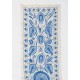 Central Asian Suzani Textile Wall Hanging, Embroidered Cotton and Silk Bed Cover Central Asian Suzani Textile Wall Hanging, Embroidered Cotton and Silk Bed Cover