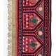 Suzani Fabric Table Runner in Red. Uzbek Embroidered Silk & Cotton Wall Hanging or Bedspread