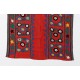 Central Asian Suzani Textile. Embroidered Cotton & Silk Bed Cover, Wall Hanging Central Asian Suzani Textile. Embroidered Cotton & Silk Bed Cover, Wall Hanging