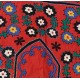 Central Asian Suzani Textile. Embroidered Cotton & Silk Bed Cover, Wall Hanging Central Asian Suzani Textile. Embroidered Cotton & Silk Bed Cover, Wall Hanging