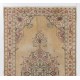 Vintage Anatolian Oushak Rug with Medallion Design in Soft Colors