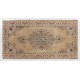 Vintage Anatolian Oushak Rug with Medallion Design in Soft Colors