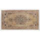 Vintage Anatolian Oushak Rug with Medallion Design in Soft Colors