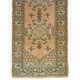 Vintage Anatolian Oushak Runner Rug. Hand-knotted Wool Carpet