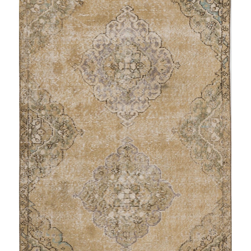Antique Turkish Oushak Runner Rug