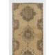 Vintage Central Anatolian Oushak Runner Rug. Mid-Century Hand-Knotted Wool Carpet