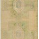 Hand-Knotted Vintage Geometric Medallion Oushak Rug in Soft Colors Hand-Knotted Vintage Geometric Medallion Oushak Rug in Soft Colors