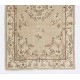 Art Deco Chinese Inspired Vintage Handmade Turkish Wool Rug in Oatmea Color Art Deco Chinese Inspired Vintage Handmade Turkish Wool Rug in Oatmea Color