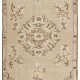 Art Deco Chinese Inspired Vintage Handmade Turkish Wool Rug in Oatmea Color Art Deco Chinese Inspired Vintage Handmade Turkish Wool Rug in Oatmea Color