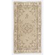 Art Deco Chinese Inspired Vintage Handmade Turkish Wool Rug in Oatmea Color Art Deco Chinese Inspired Vintage Handmade Turkish Wool Rug in Oatmea Color