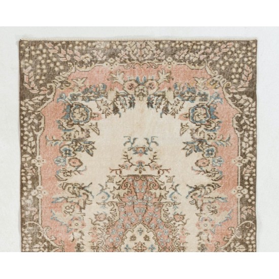 Authentic Handmade Vintage Anatolian Rug with Garden Design Authentic Handmade Vintage Anatolian Rug with Garden Design