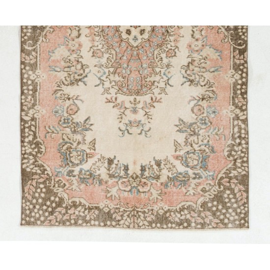 Authentic Handmade Vintage Anatolian Rug with Garden Design Authentic Handmade Vintage Anatolian Rug with Garden Design