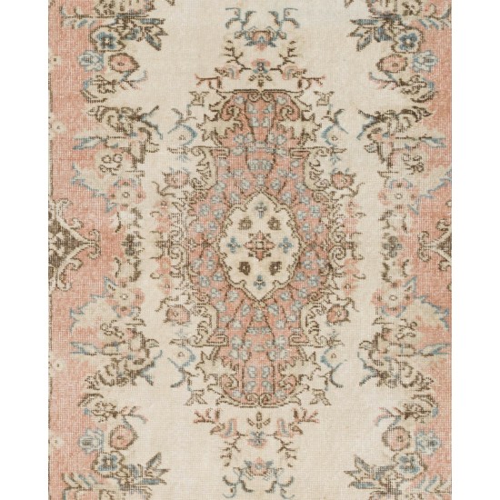 Authentic Handmade Vintage Anatolian Rug with Garden Design Authentic Handmade Vintage Anatolian Rug with Garden Design