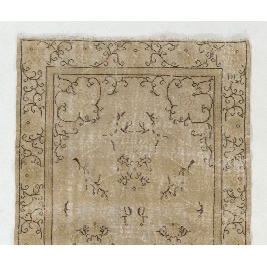 Antique washed Art Deco Chinese design Rug Antique washed Art Deco Chinese design Rug