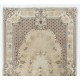 Vintage Baroque Style Rug - Finely Handknotted- Wool