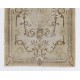 Vintage Baroque Style Rug. Handknotted Turkish Wool Rug