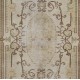 Vintage Baroque Style Rug. Handknotted Turkish Wool Rug