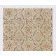 Vintage Handmade Turkish Wool Rug with Floral Design