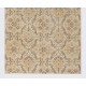 Vintage Handmade Turkish Wool Rug with Floral Design