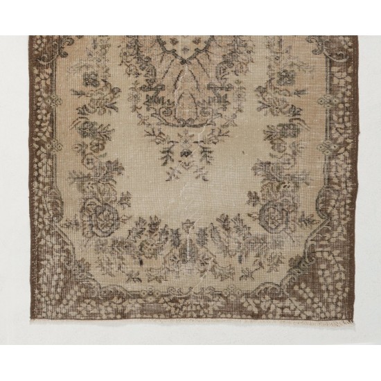 Antique Washed Vintage Turkish Oushak Rug. Wool Carpet. Floor Covering Antique Washed Vintage Turkish Oushak Rug. Wool Carpet. Floor Covering