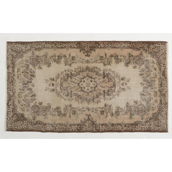 Antique Washed Vintage Turkish Oushak Rug. Wool Carpet. Floor Covering Antique Washed Vintage Turkish Oushak Rug. Wool Carpet. Floor Covering