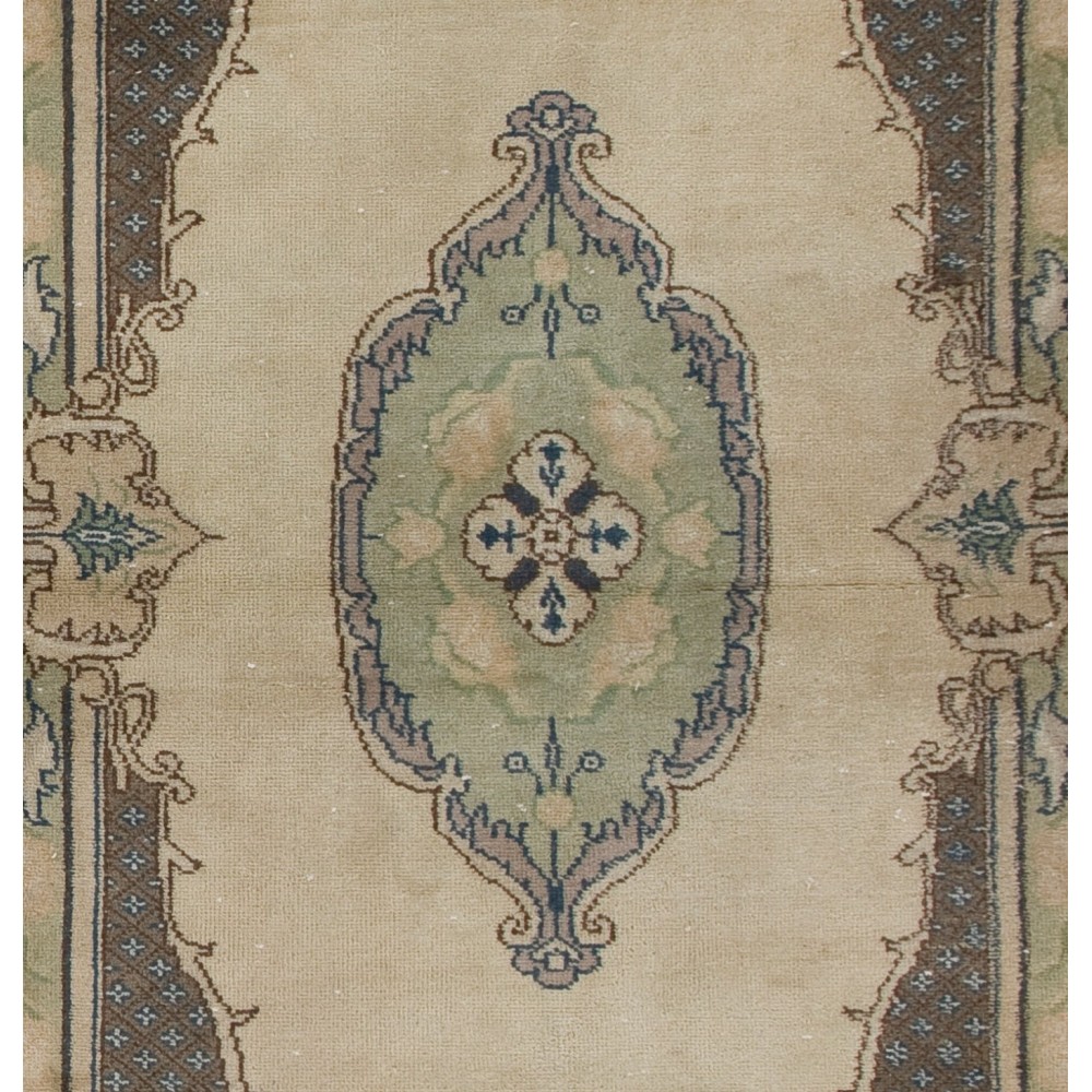 Baroque Vintage Handmade Rug in Soft Colors