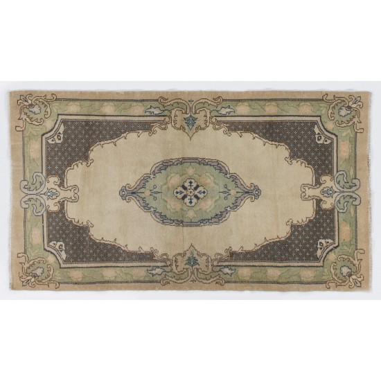 Baroque Vintage Handmade Rug in Soft Colors