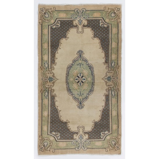 Baroque Vintage Handmade Rug in Soft Colors