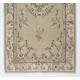 Art Deco Chinese design Vintage Turkish Rug in Neutral Colors. Hand Knotted Wool Carpet Art Deco Chinese design Vintage Turkish Rug in Neutral Colors. Hand Knotted Wool Carpet