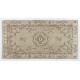 Art Deco Chinese design Vintage Turkish Rug in Neutral Colors. Hand Knotted Wool Carpet