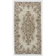 Vintage Handmade Anatolian Oushak Rug in Soft Colors