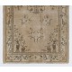 Handmade Art Deco Chinese Design Area Rug in Beige, Brown and Black Colors Handmade Art Deco Chinese Design Area Rug in Beige, Brown and Black Colors