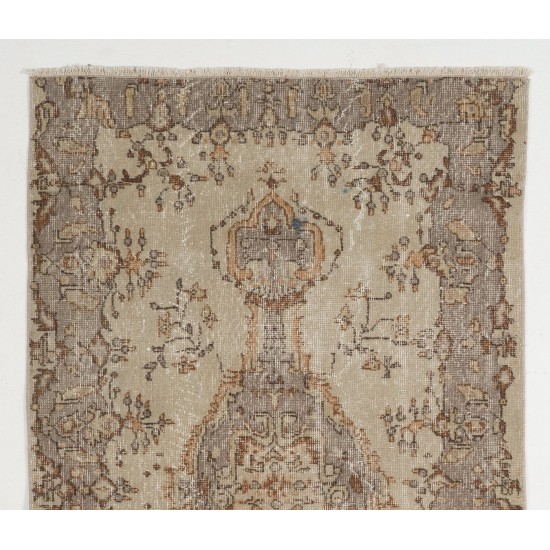 Antique Washed Vintage Turkish Oushak Rug. Wool Carpet. Floor Covering Antique Washed Vintage Turkish Oushak Rug. Wool Carpet. Floor Covering