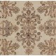 Hand-knotted Vintage Floral Garden Design Wool Turkish Area Rug in Neutral Colors