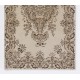 Hand-knotted Vintage Medallion Design Turkish Area Rug in Neutral Colors Hand-knotted Vintage Medallion Design Turkish Area Rug in Neutral Colors