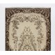 Hand-Knotted Vintage Anatolian Area Rug with Medallion Design. Woolen Floor Covering Hand-Knotted Vintage Anatolian Area Rug with Medallion Design. Woolen Floor Covering