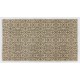Hand-Knotted Vintage Floral Turkish Rug in Neutral Colors Hand-Knotted Vintage Floral Turkish Rug in Neutral Colors