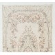 Vintage Handmade Anatolian Oushak Accent Rug in Soft Colors