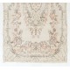 Vintage Anatolian Oushak Accent Rug in Soft Colors. Woolen Floor Covering