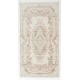Vintage Handmade Anatolian Oushak Accent Rug in Soft Colors